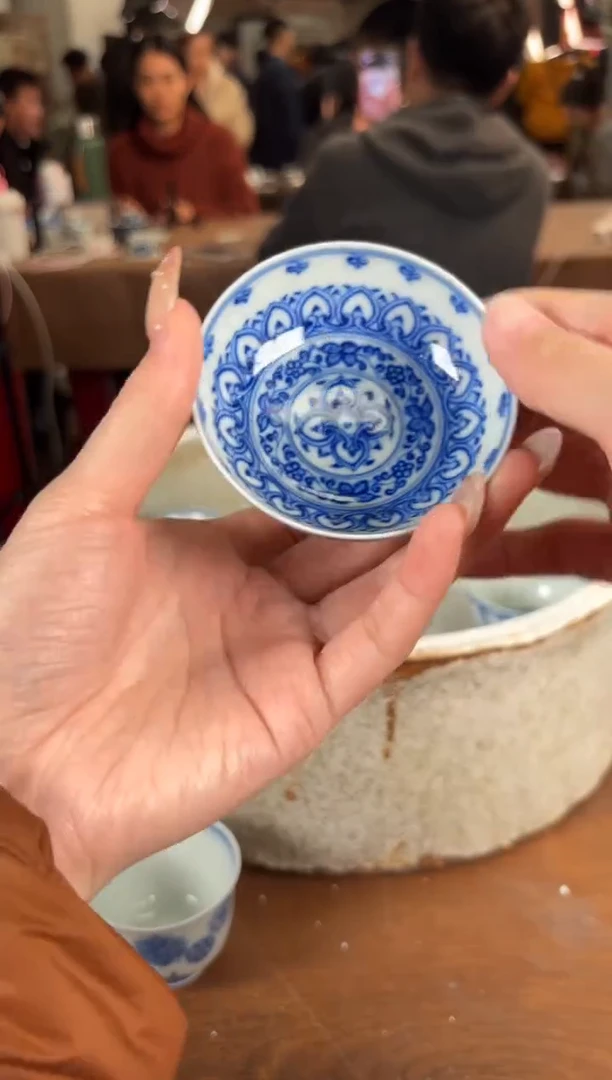 杯看山柴窑青花看山柴窑青花