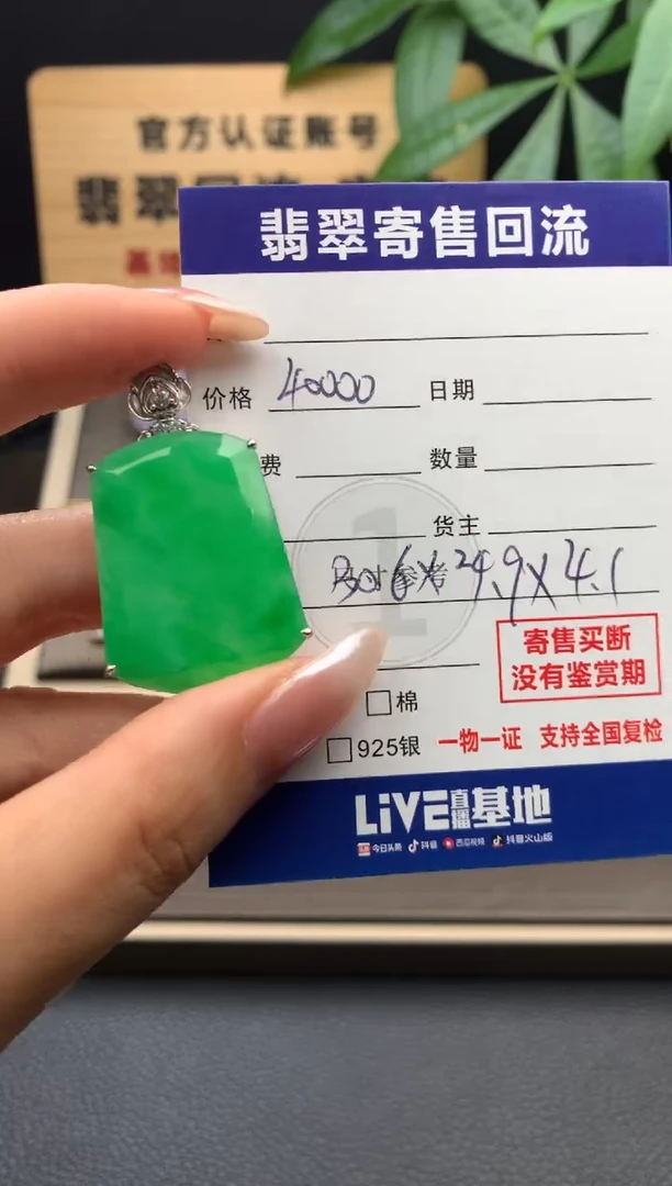 颈饰18K金镶嵌翡翠21015932