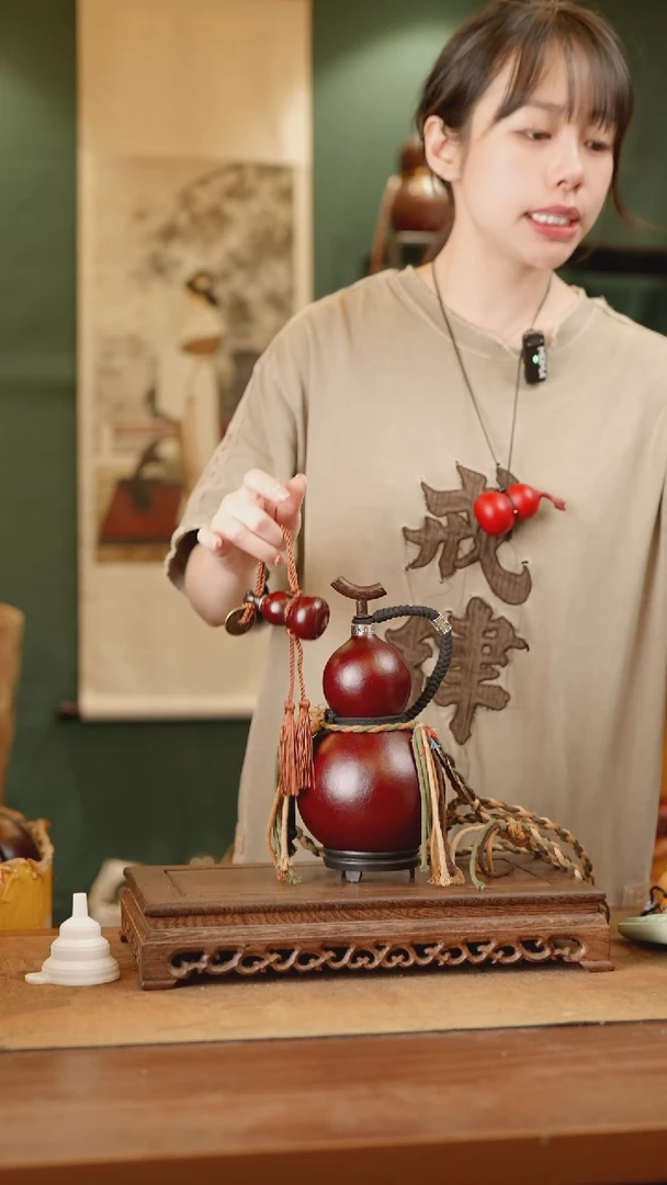 222号精品天然大漆酒葫芦一物一拍~