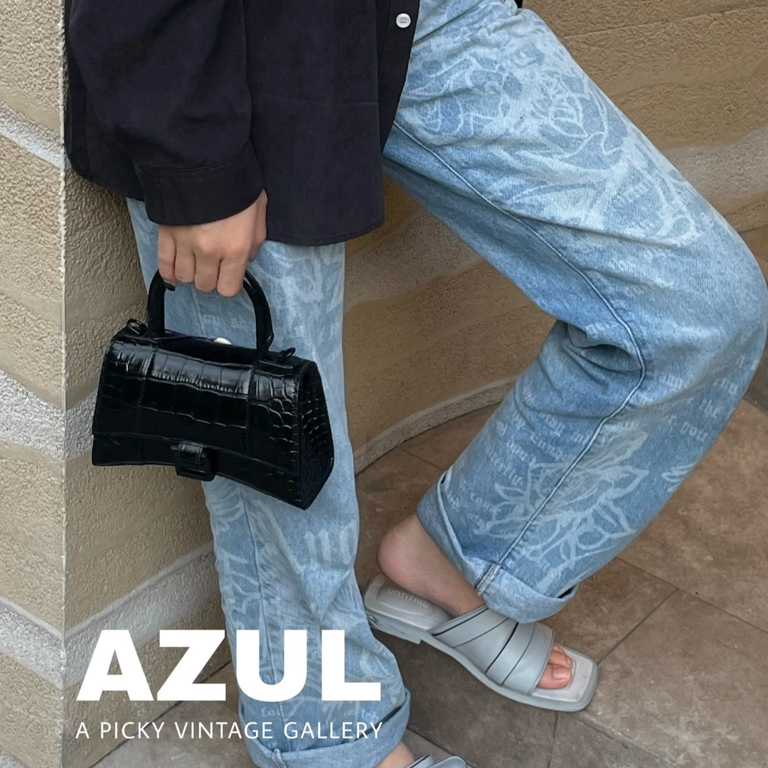 95新 Balenciaga/巴黎世家 Azul- soblackXS手提斜挎包/43610
