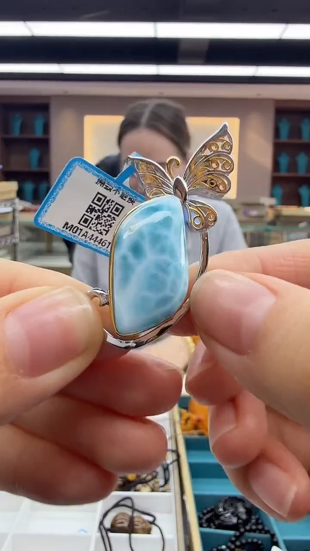 未镶嵌针钠钙石（海纹石）颈饰238秒拍号 假一罚三