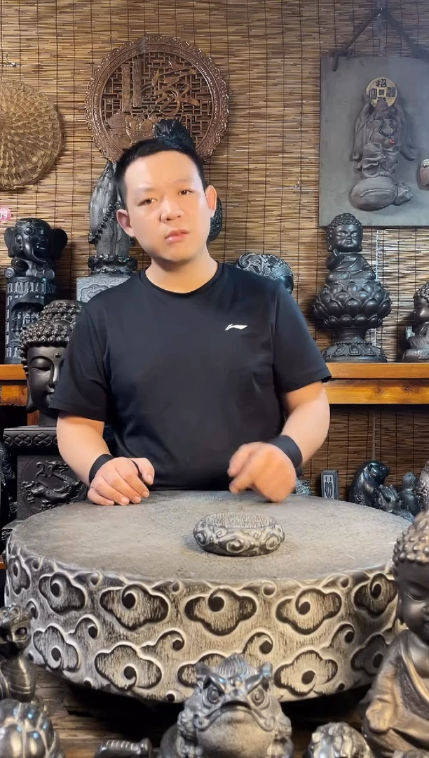 石材祥云底座天然青石雕刻