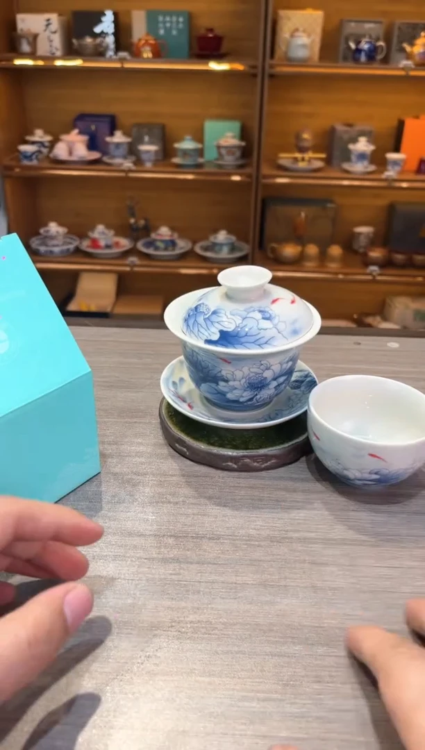 【闪购商品】荷趣盖碗加一杯茶具