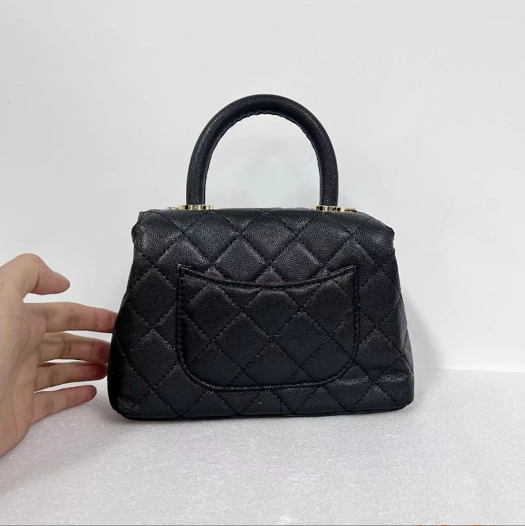 【小裴补贴】TR原创设计--高定女包手提斜挎包#  小号黑色 手提憨豆