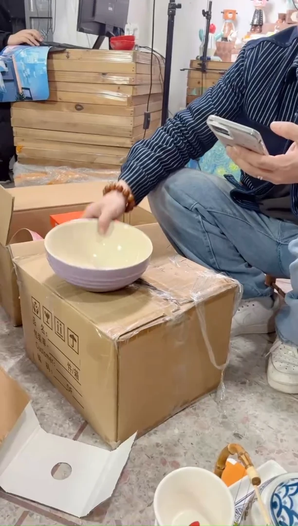 【闪购商品】碟大汤碗--------紫色++