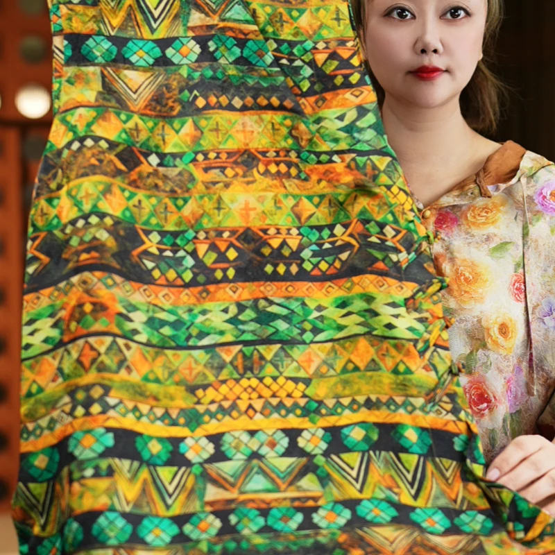 《溪》盛夏1213新中式木薯真丝时尚国风香云纱背心