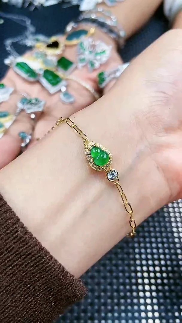 【闪购商品】翡翠手链未镶嵌11111111