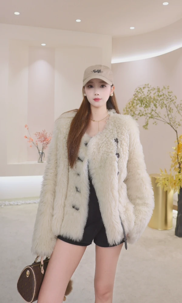 【UU专属】T11新款海宁皮草宽松显瘦托斯卡纳皮毛一体托卡皮草