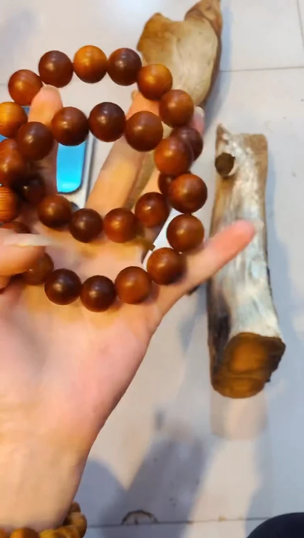 柏木（崖柏）圆1.5单条太行崖柏陈化手把手串