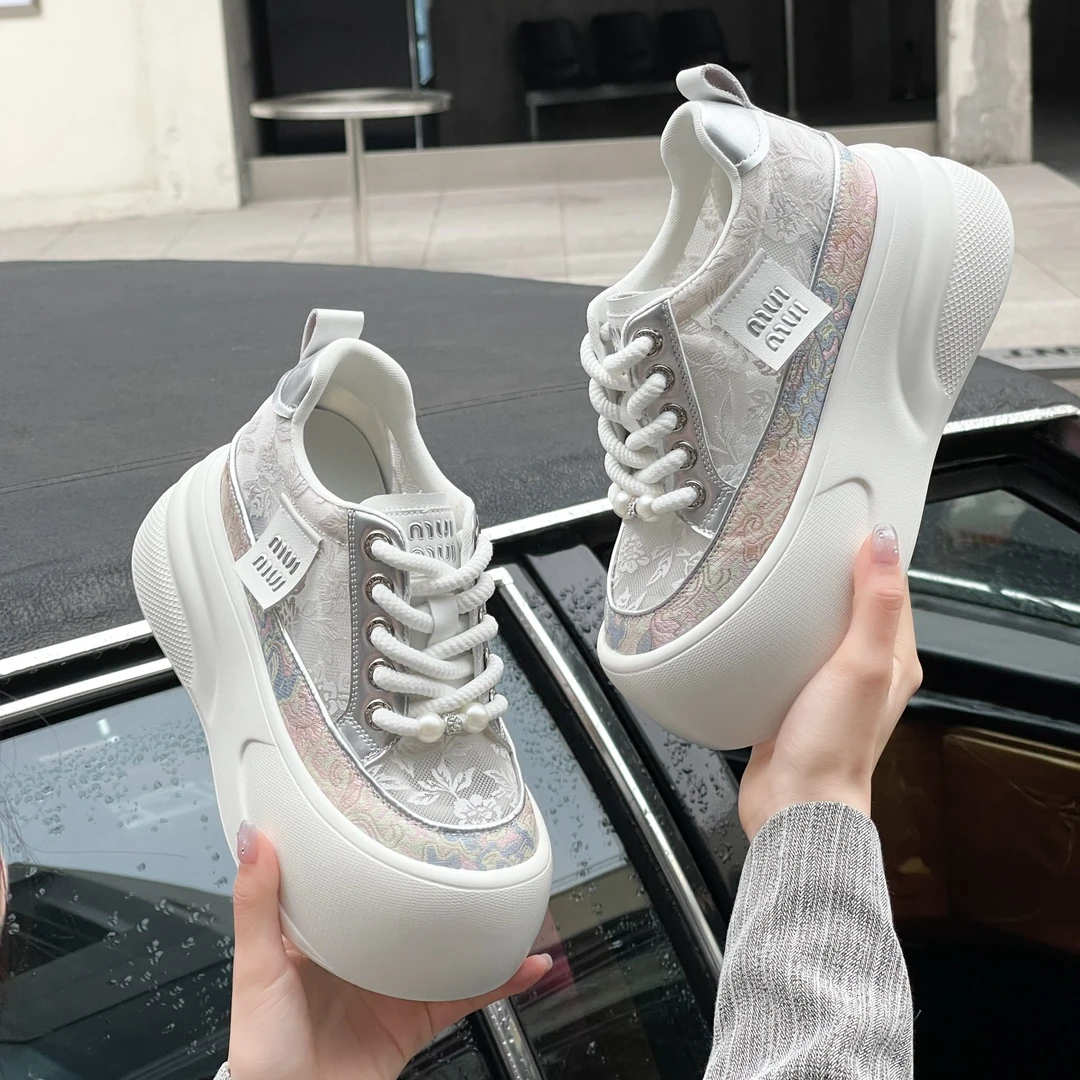 增高9CM厚底小白鞋女薄款松糕板鞋 897-2（二）