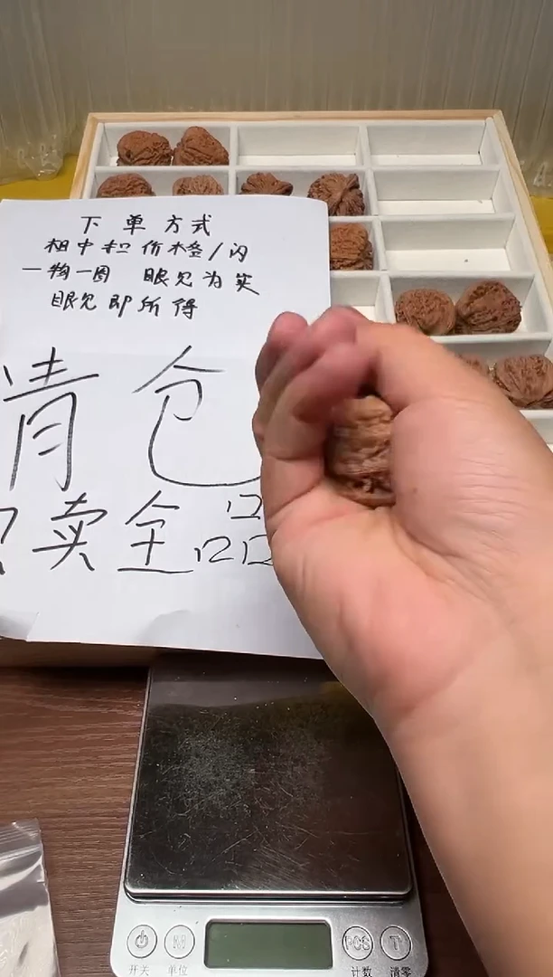 把件文玩核桃邬*方35白狮子