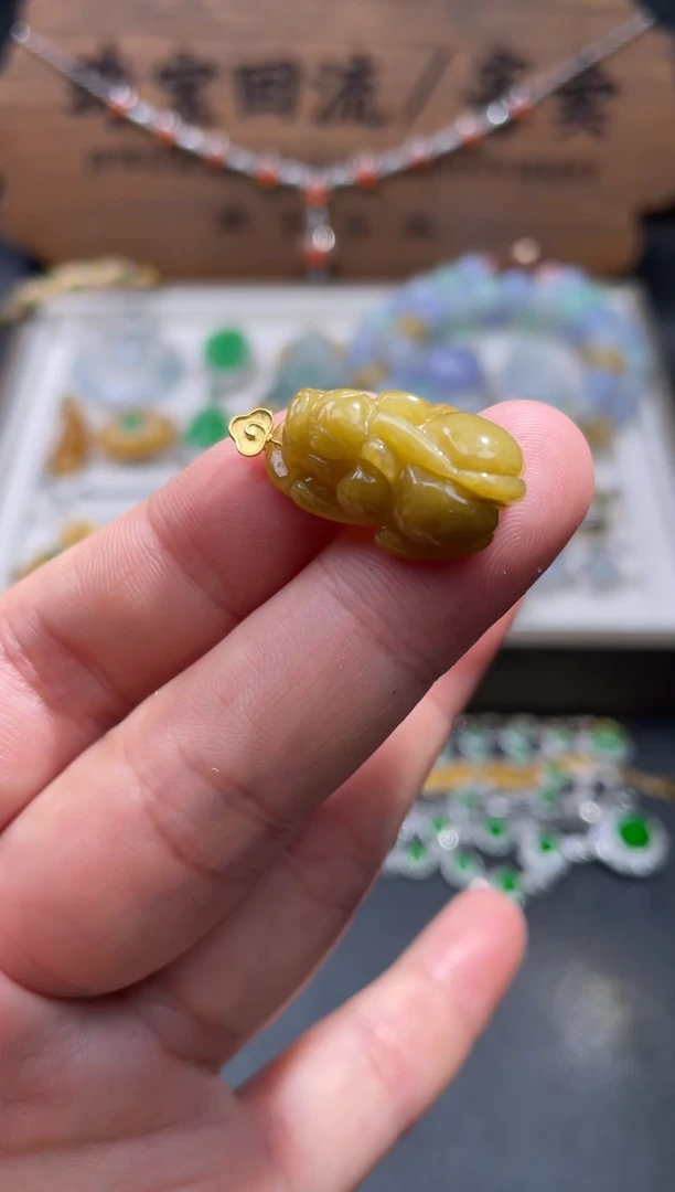 【闪购商品】翡翠颈饰18K金镶嵌21..........