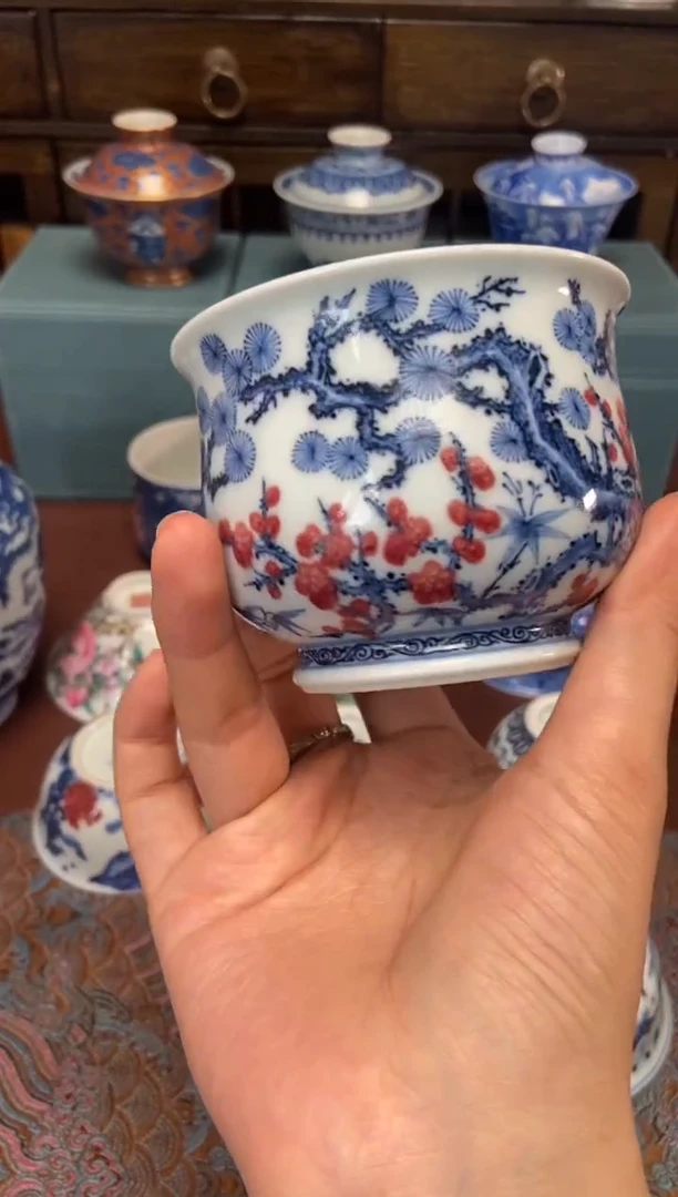 杯阳春白雪  松竹梅高炉
