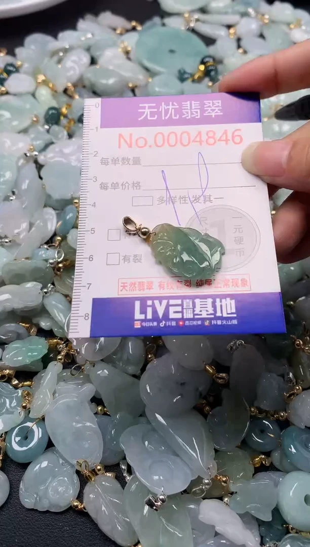 吊坠(不含链)未镶嵌翡翠4846