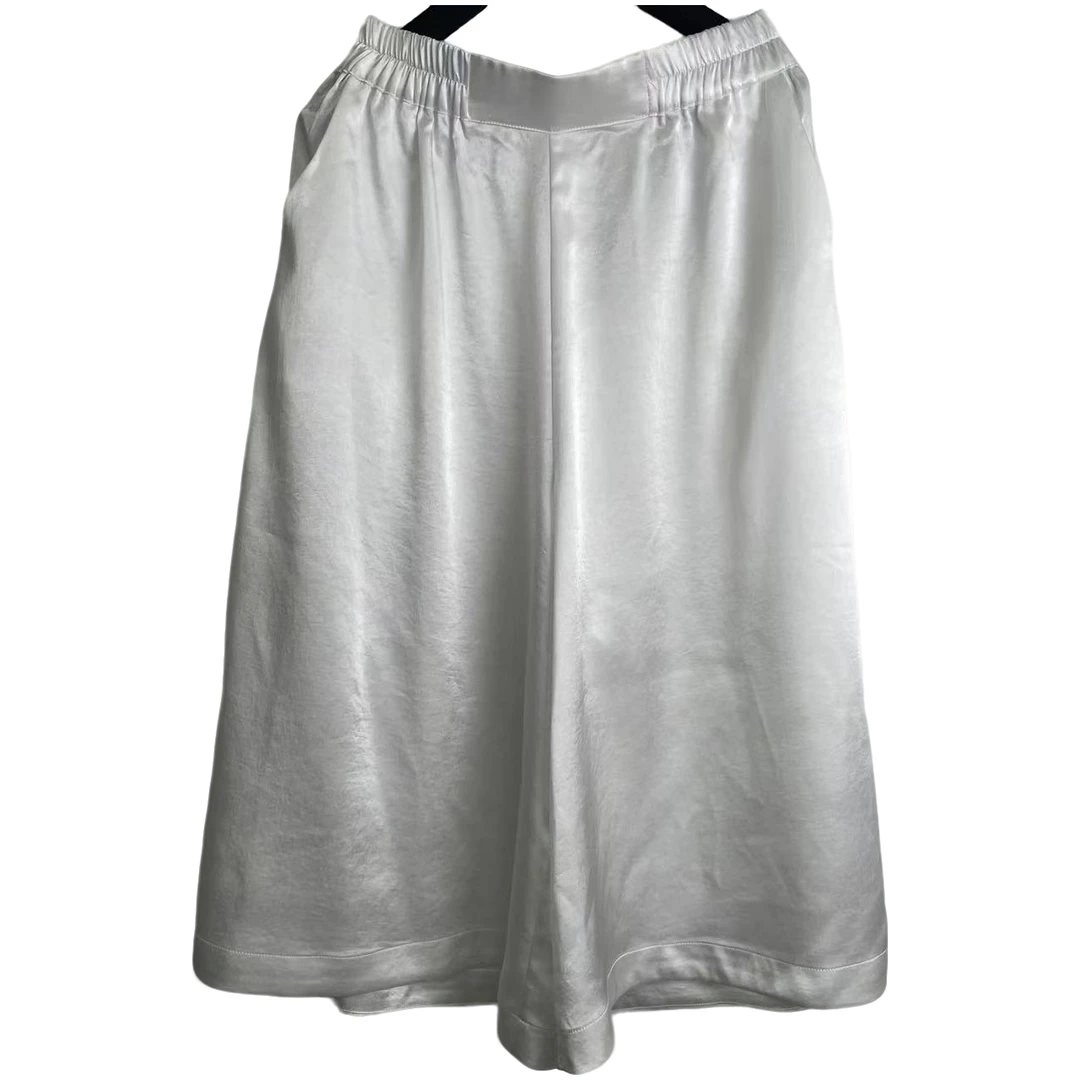 恬小霓（玲玲姐精选）1113/奶油白/大脚裤/松紧腰/休闲/时尚百搭