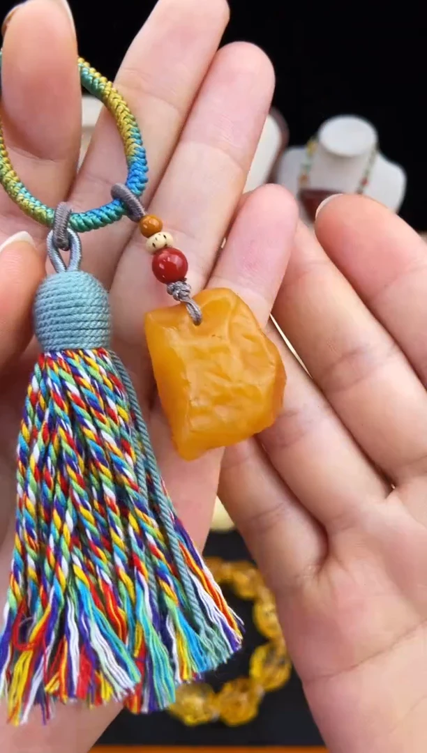 琥珀未镶嵌珠宝奇石柒月