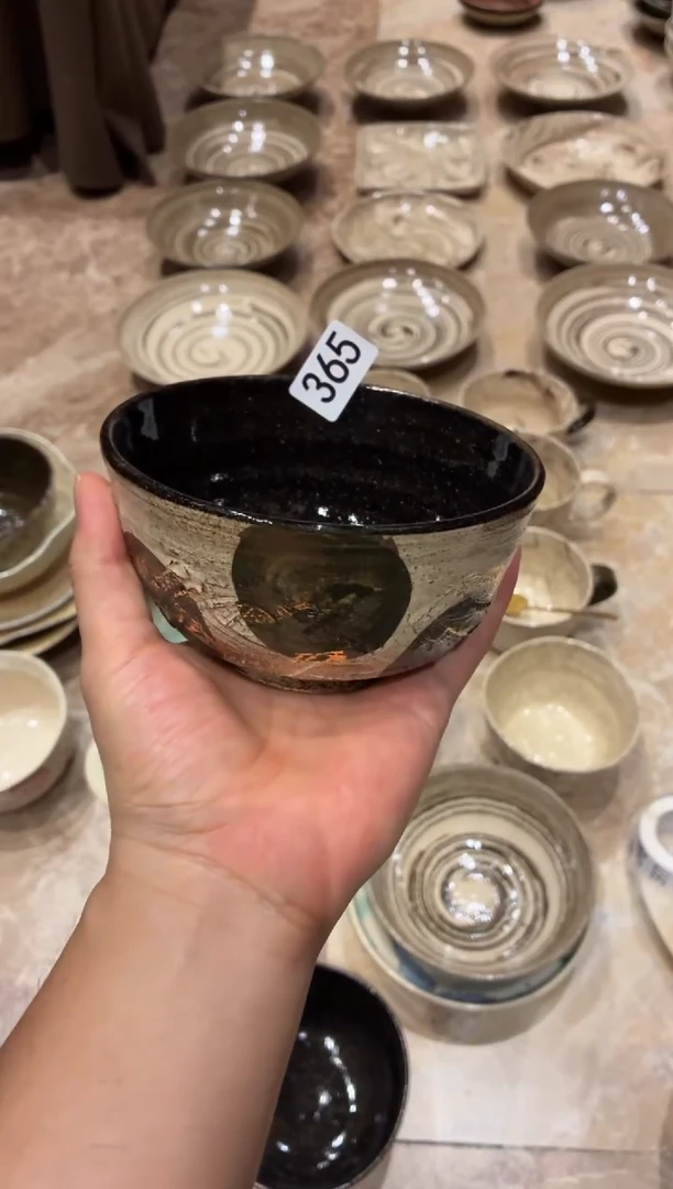 瓷片纸**烟365辛弃疾点金手工碗1个