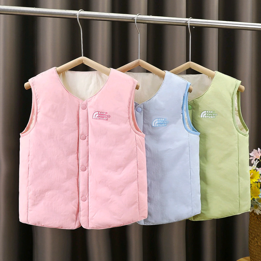 薄款背心中性宝宝羽绒马甲加绒外穿冬季秋冬季女童内穿女宝