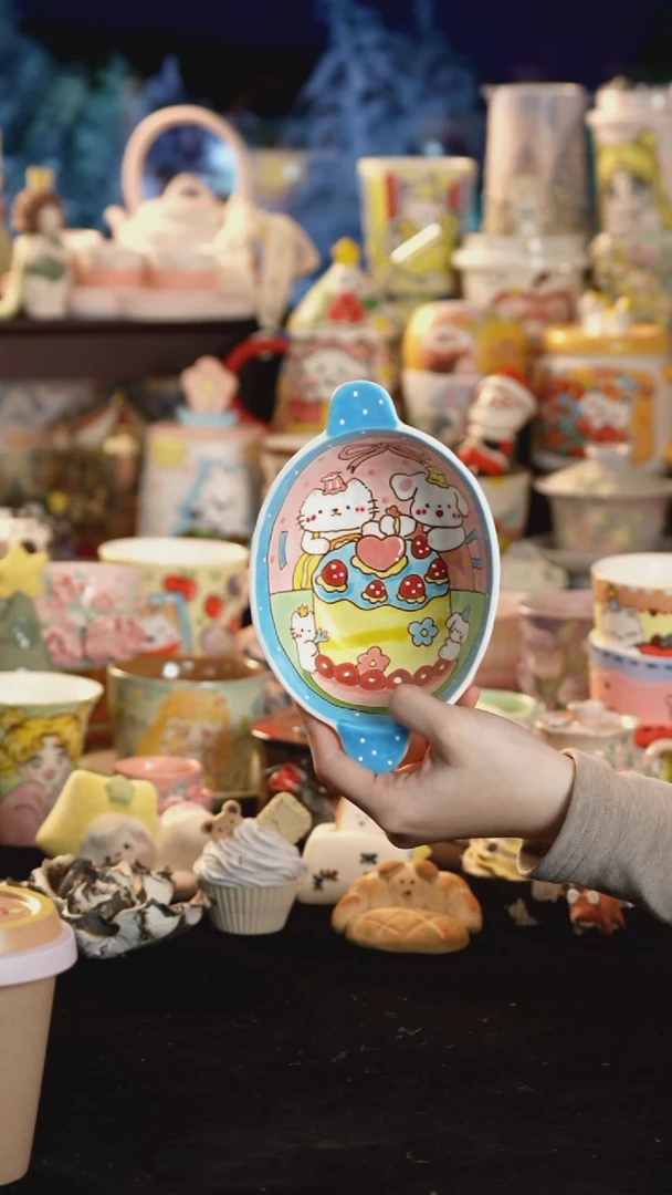 其他陶景德镇釉下彩手绘设计师款陶瓷