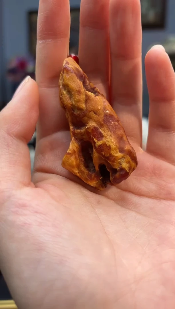 琥珀颈饰未镶嵌吊坠