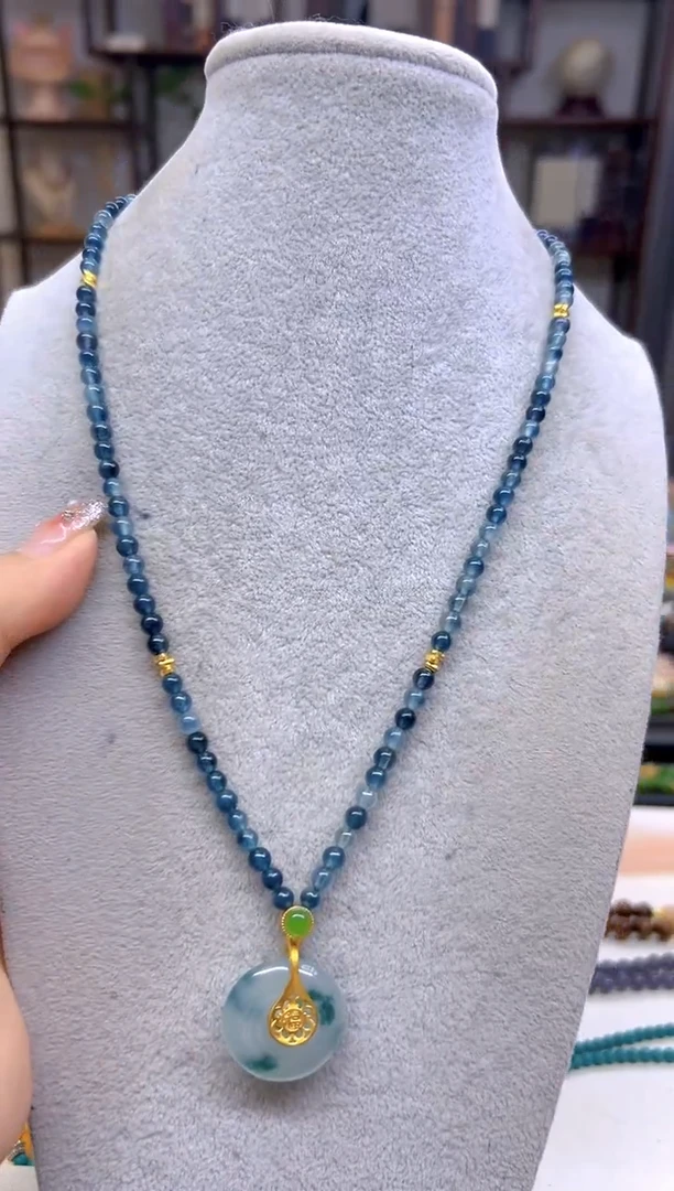 翡翠未镶嵌项链DIY款M664