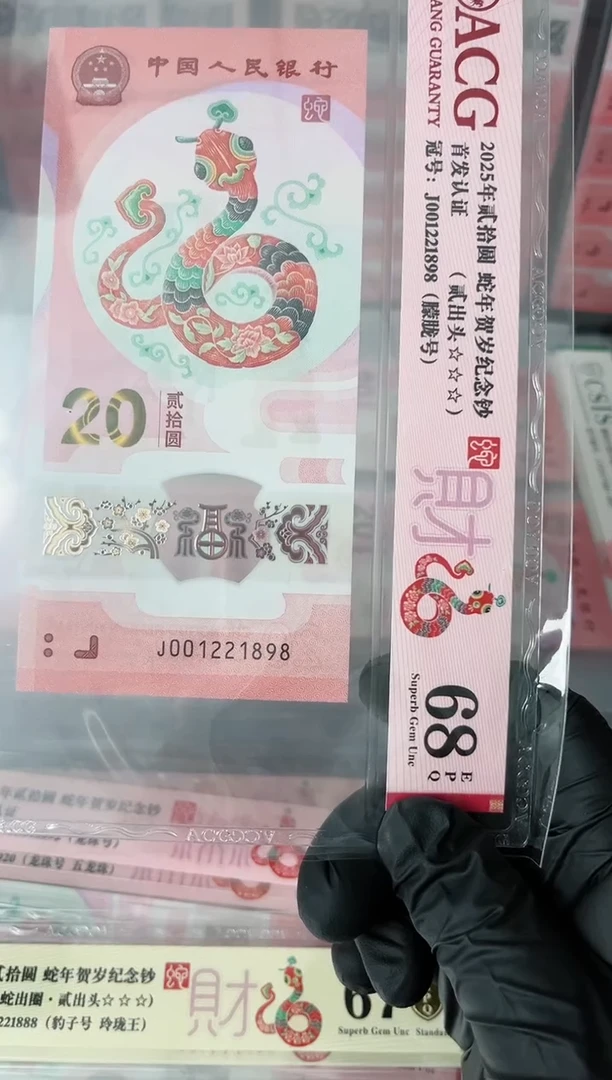 【闪购商品】2025年蛇钞单张JO01221898
