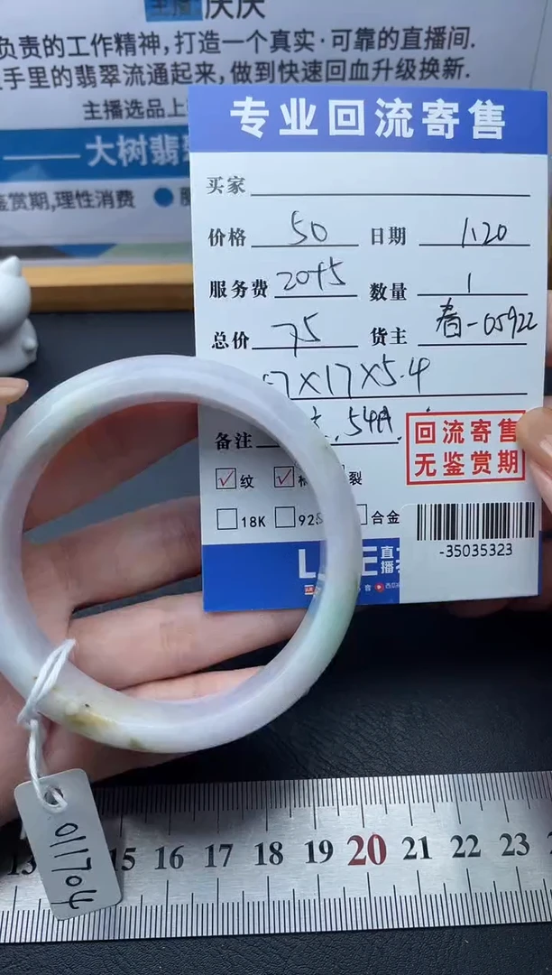 【闪购商品】翡翠手镯未镶嵌多人-35035323