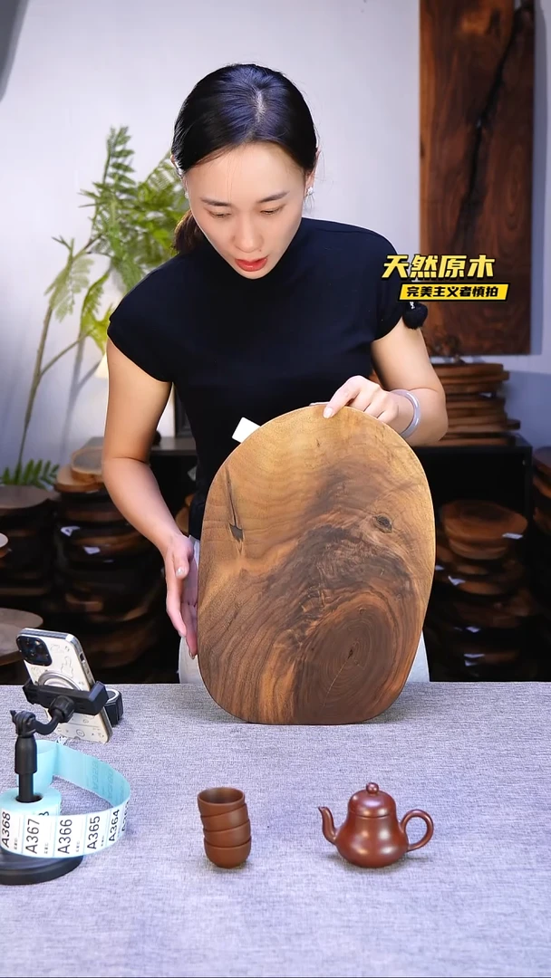 木北美黑胡桃原木.干裂疤结不属于商品质量问题完美主义者慎拍