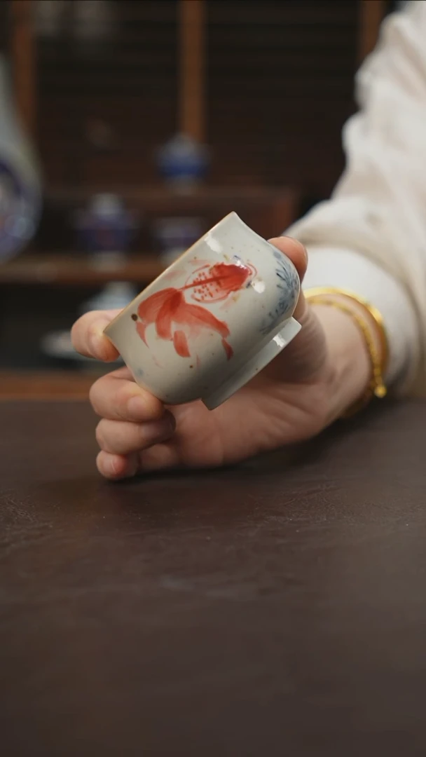 杯景德镇陶瓷杯碗柴烧多人