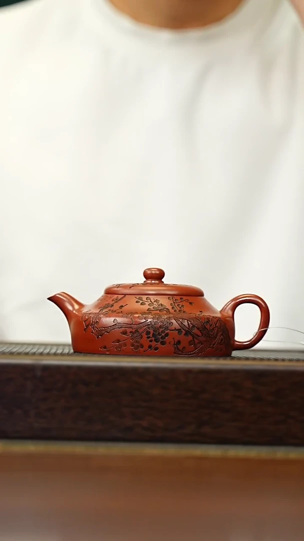 茶壶紫砂宜兴原矿 手工 紫砂壶容量200CC