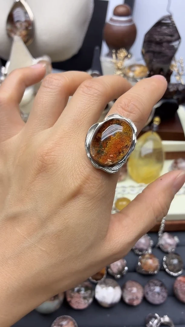 银S925镶嵌珠宝半成品水晶定制定制