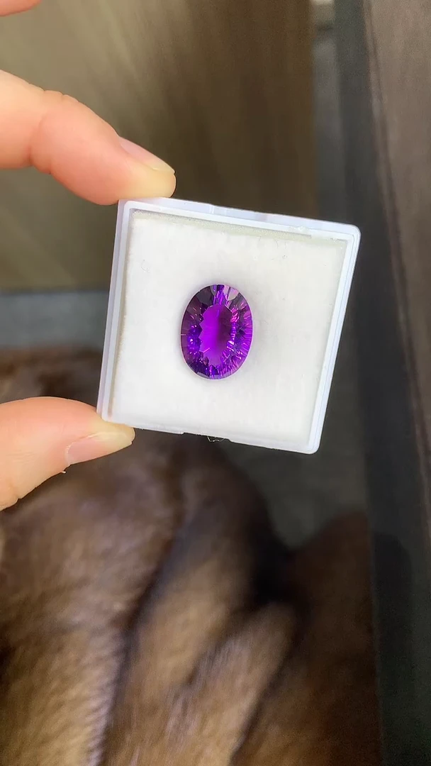 【闪购商品】紫晶笔搁未镶嵌7紫水晶裸石多样性发一颗