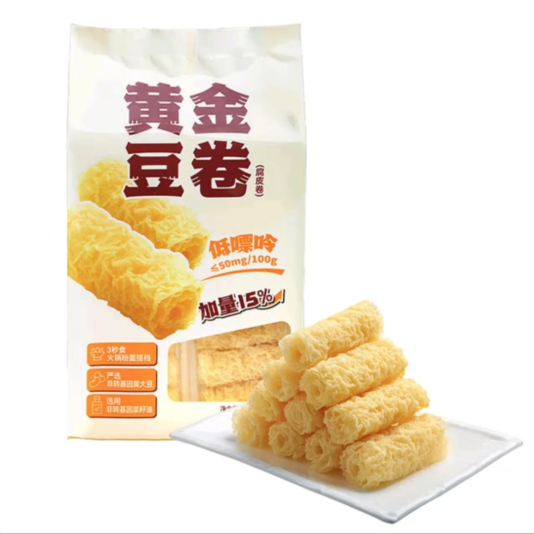 素品无记黄金豆卷(腐皮卷)