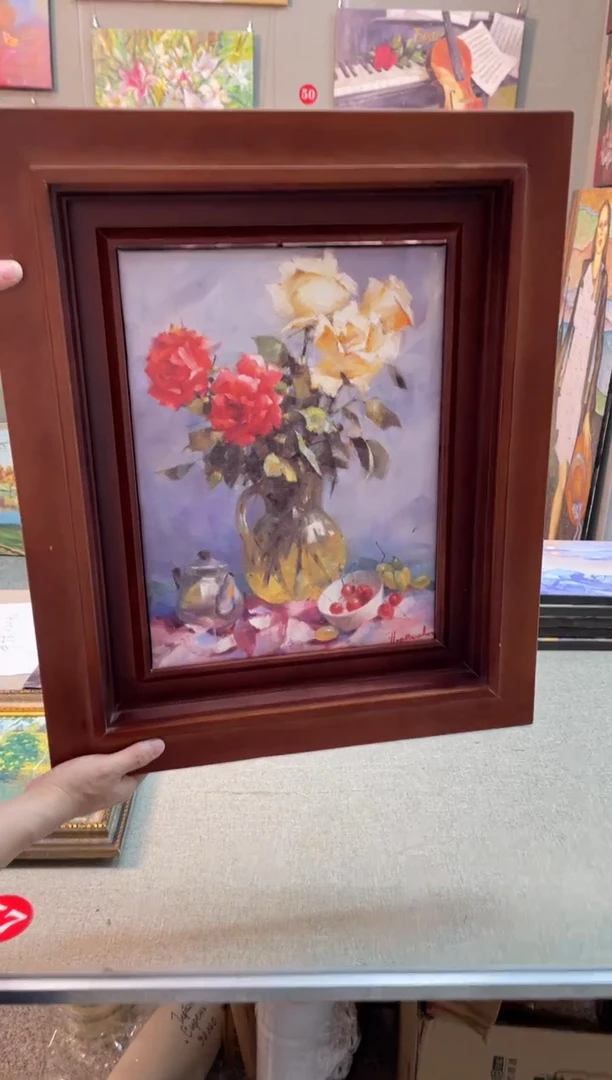 俄美协画家原创油画300*40