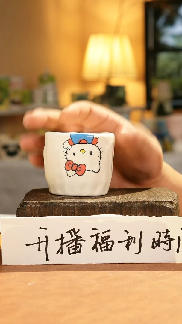 摆件景德镇漫工造器KT猫