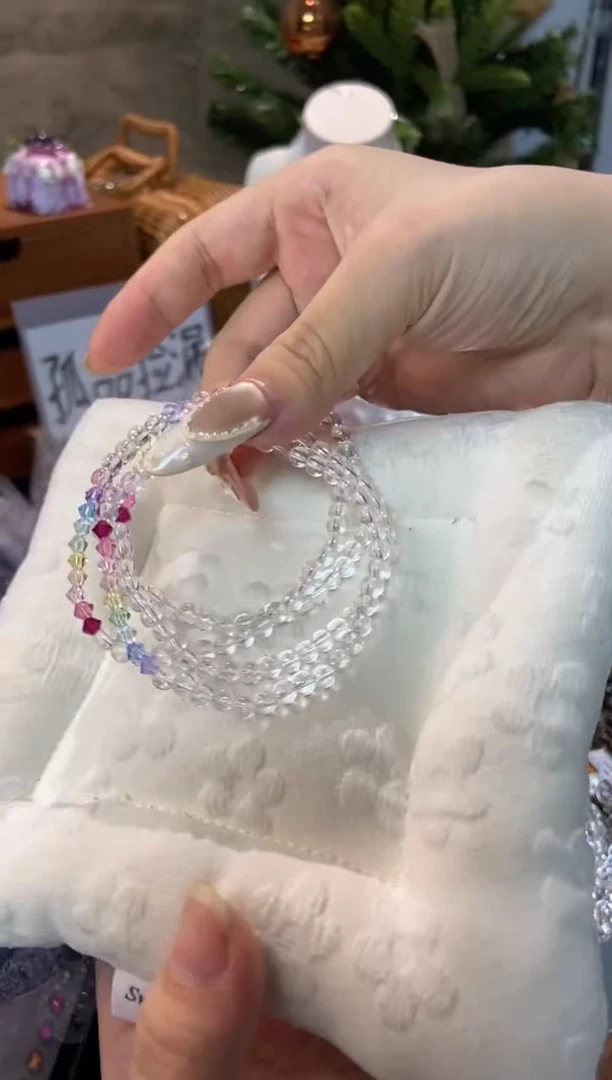 未镶嵌手串水晶孤品捡漏均匀瑕疵介意勿拍