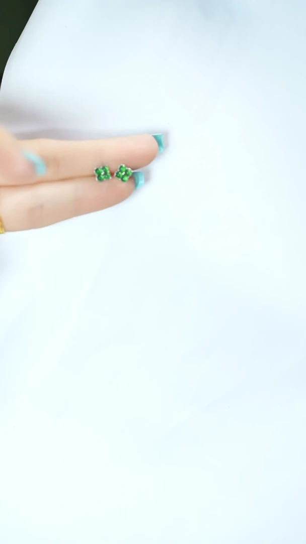 【闪购商品】翡翠耳饰银S925镶嵌支持48小时鉴赏