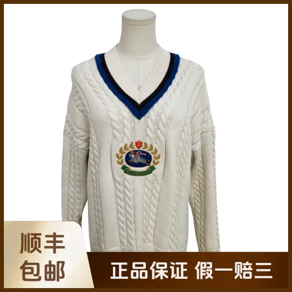 妃鱼/博柏利/羊毛/毛衣/95新/沐九24
