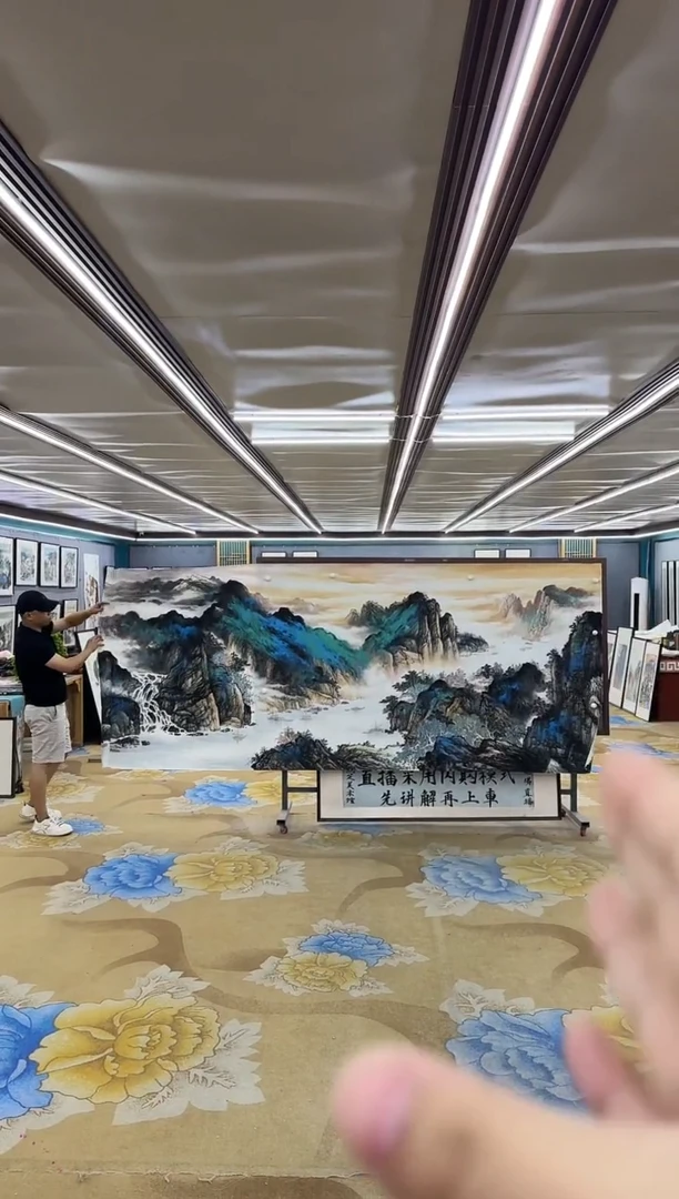 绘画聚*M张伦玉-大丈二-山水国画