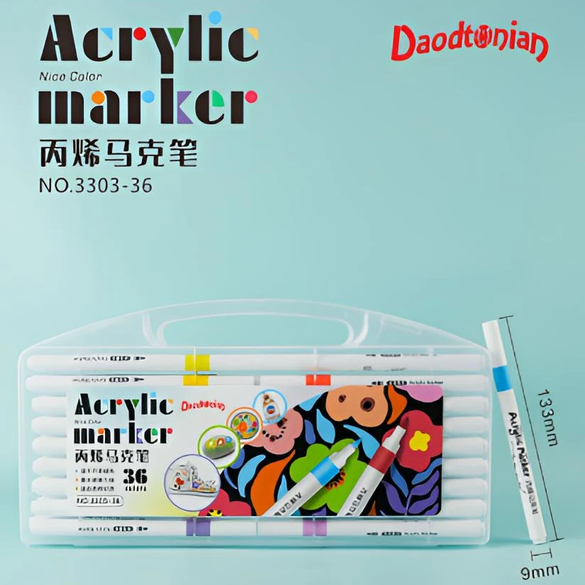F-捣蛋童年礼盒装36色丙烯马克笔