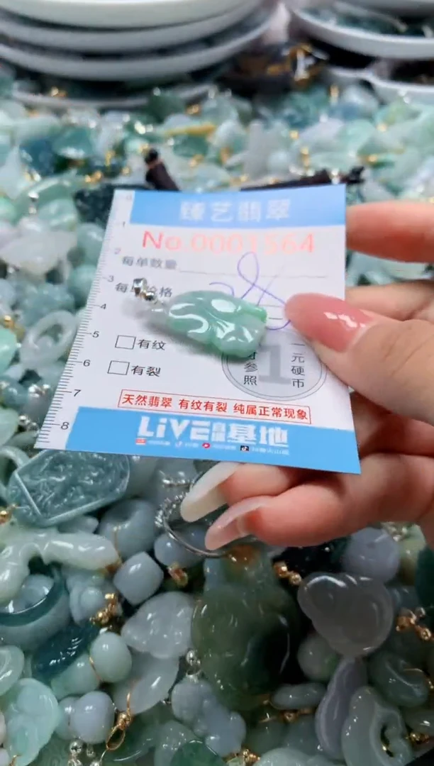 翡翠未镶嵌颈饰1564