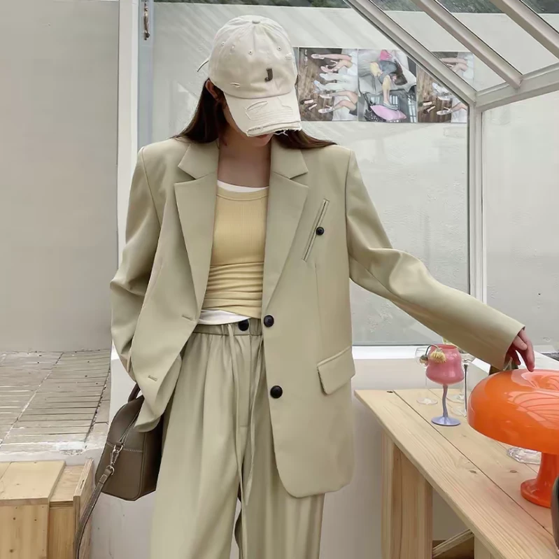 晶咕YYMA系列~女绅进阶~时尚设计感气质马甲+裤子+西装外套套装