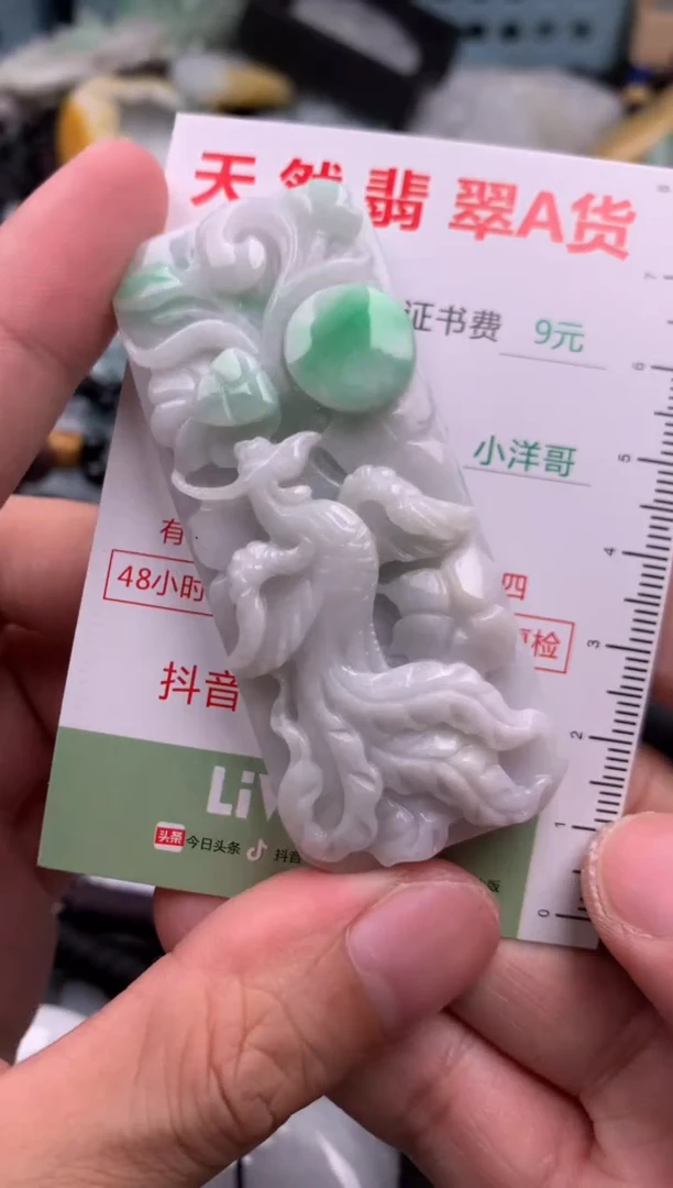 翡翠未镶嵌吊坠(不含链)1