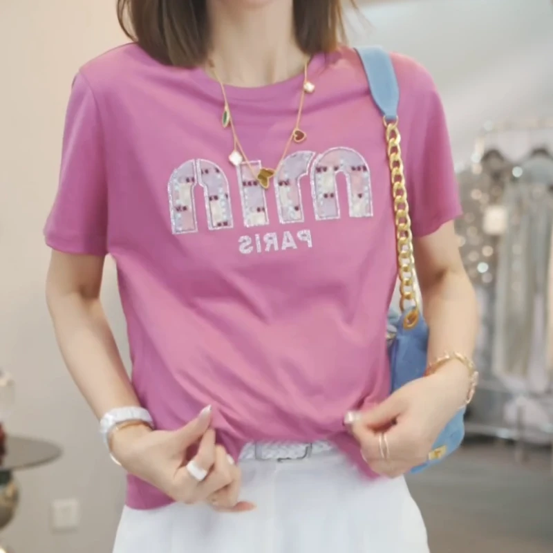 【自在穿搭】2025春夏新款休闲百搭短袖T恤上衣LK2502658