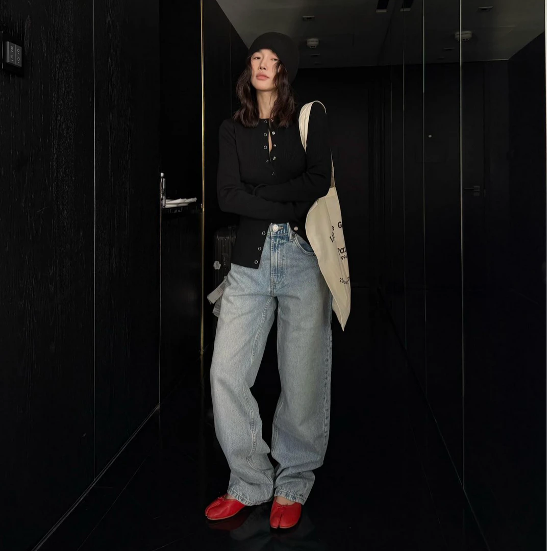 复古温柔风纯色单排扣设计感长袖针织开衫女秋季气质修身显瘦上衣