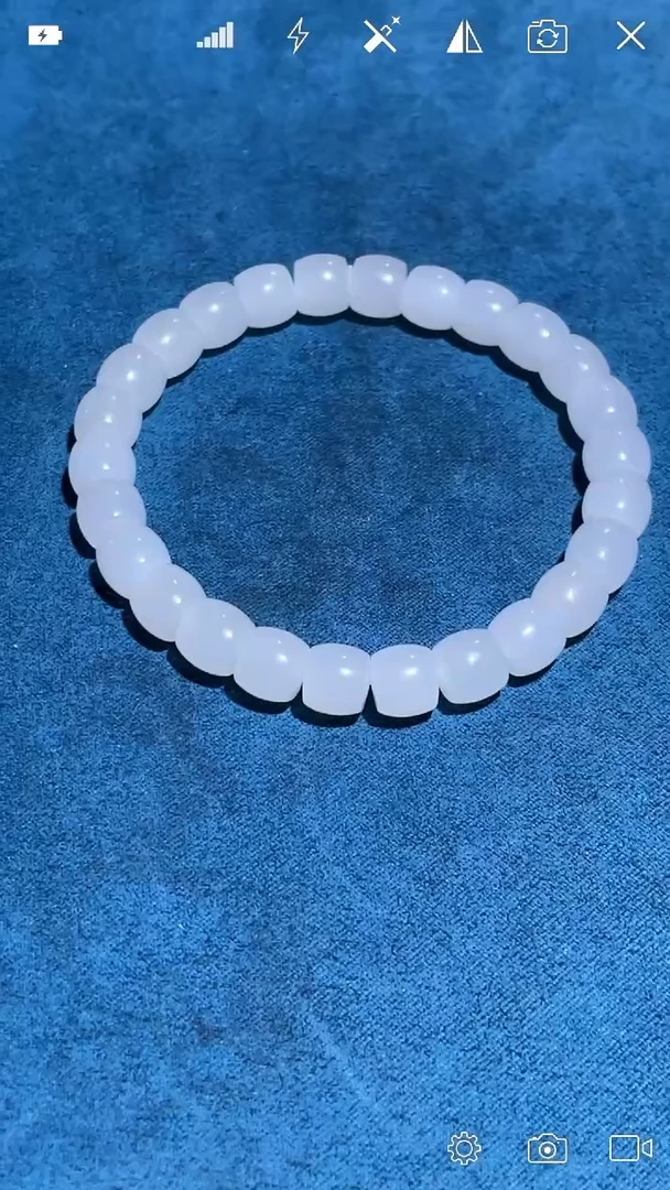 未镶嵌和田玉把件YZ 野牛沟直切珠手串卡8*7