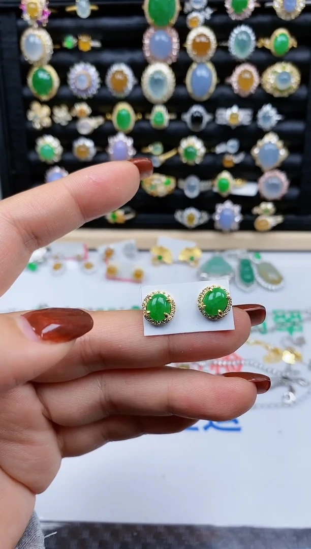 银S925镶嵌戒指翡翠21