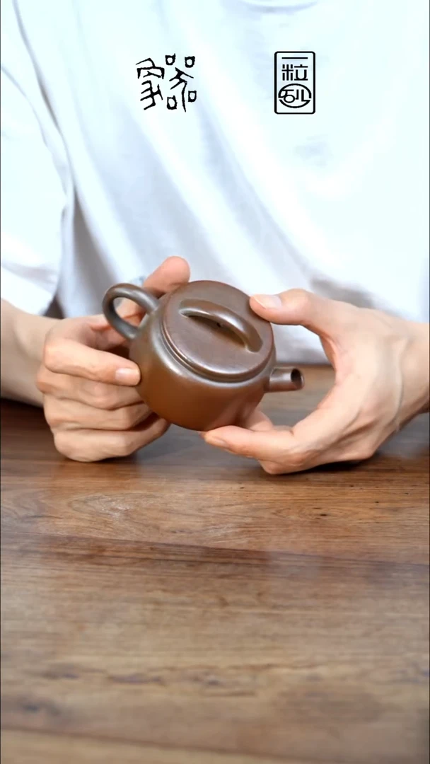 茶壶紫砂B****起柴烧一粒砂天青虎