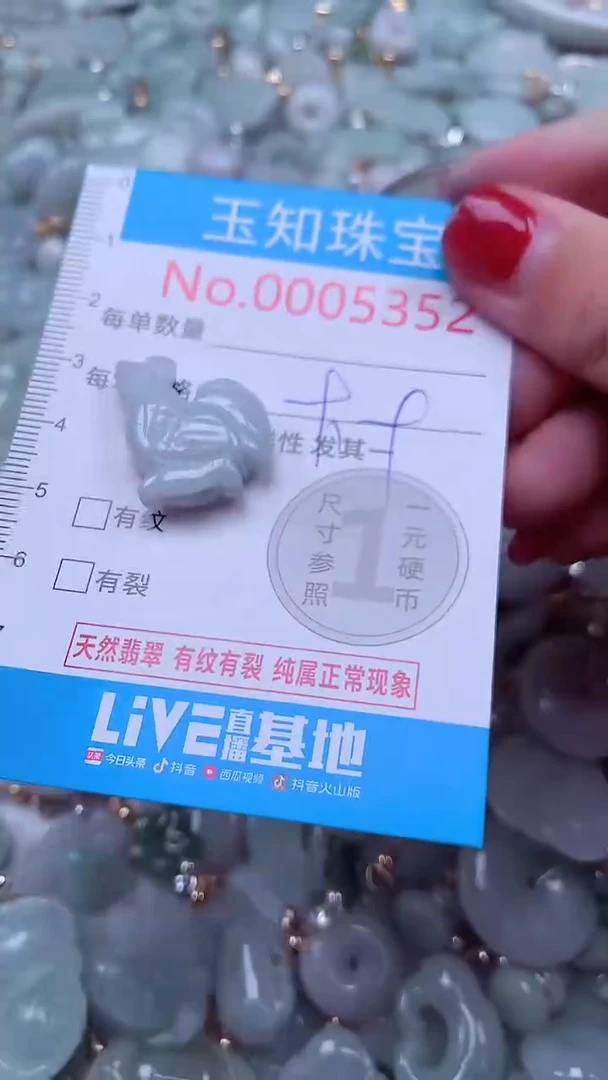 吊坠(不含链)未镶嵌翡翠5352
