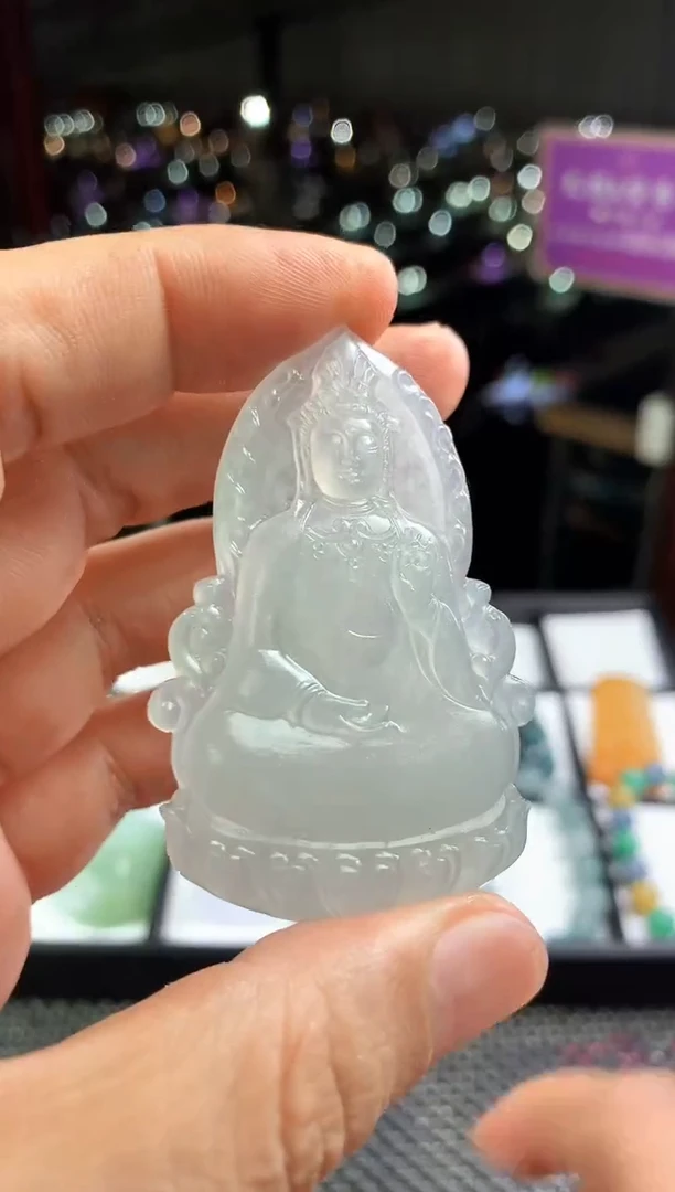 定制翡翠未镶嵌翡翠吊坠--12657